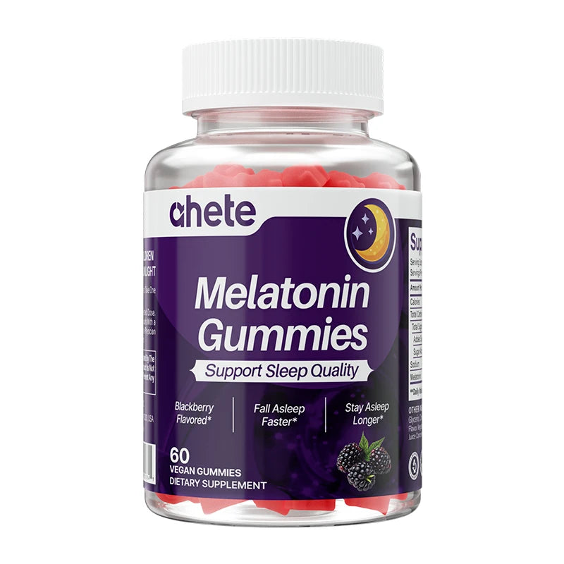 Ahete Melatonin Gummies - Sleep Support Gummies, Relaxation, Berry Flavor Formula, 1 Per Day, Non-Habit Forming,