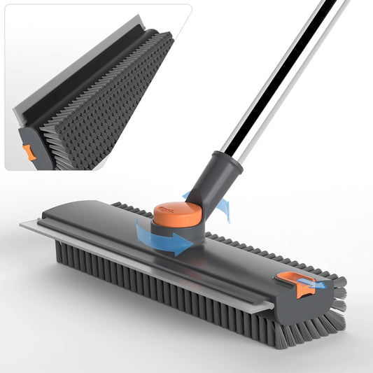 Floor Scrub Brush With Long Handle 3-In-1 Heavy Duty Scrubber by S And B Enterprise