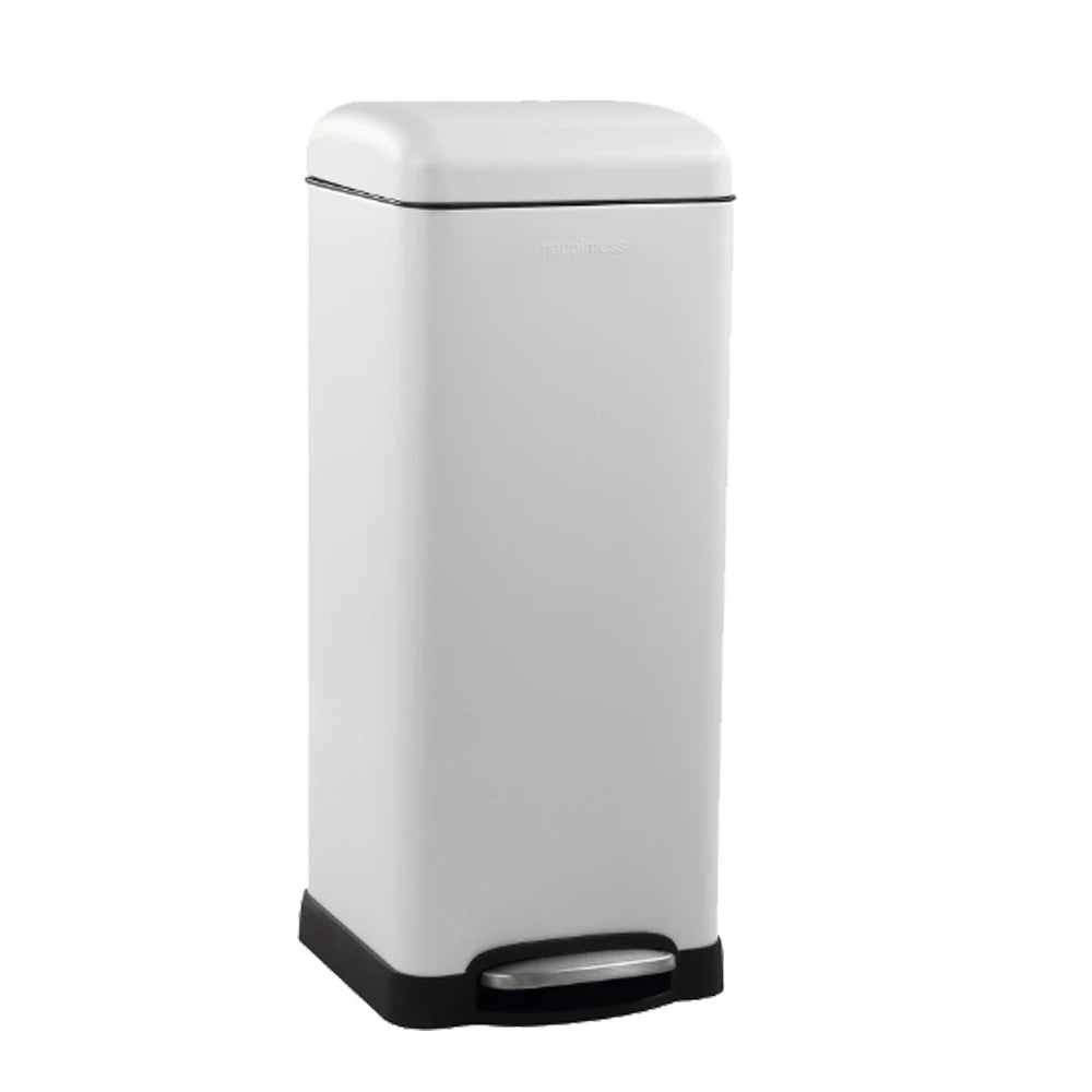HiMISS Fingerprint Resistant Step Trash Can With Soft Close Lid