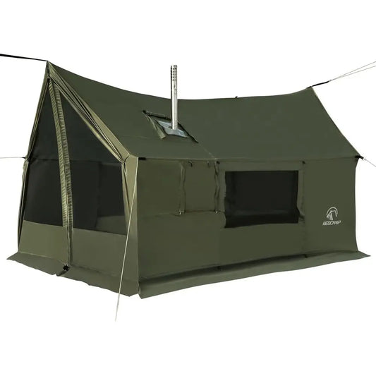 4-Season Windproof Waterproof Hammock Tent With Stove Jack For Camping by S And B Enterprise