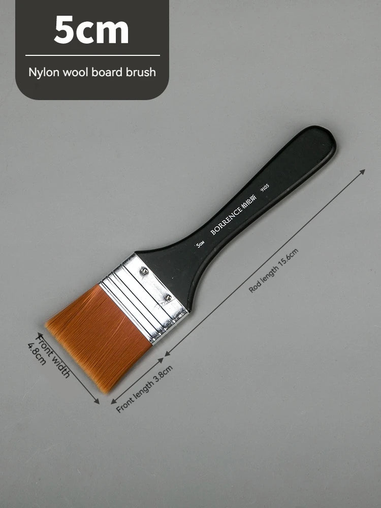 Borrence Memory Nylon Paint Brush Set For Acrylic Oil Watercolor