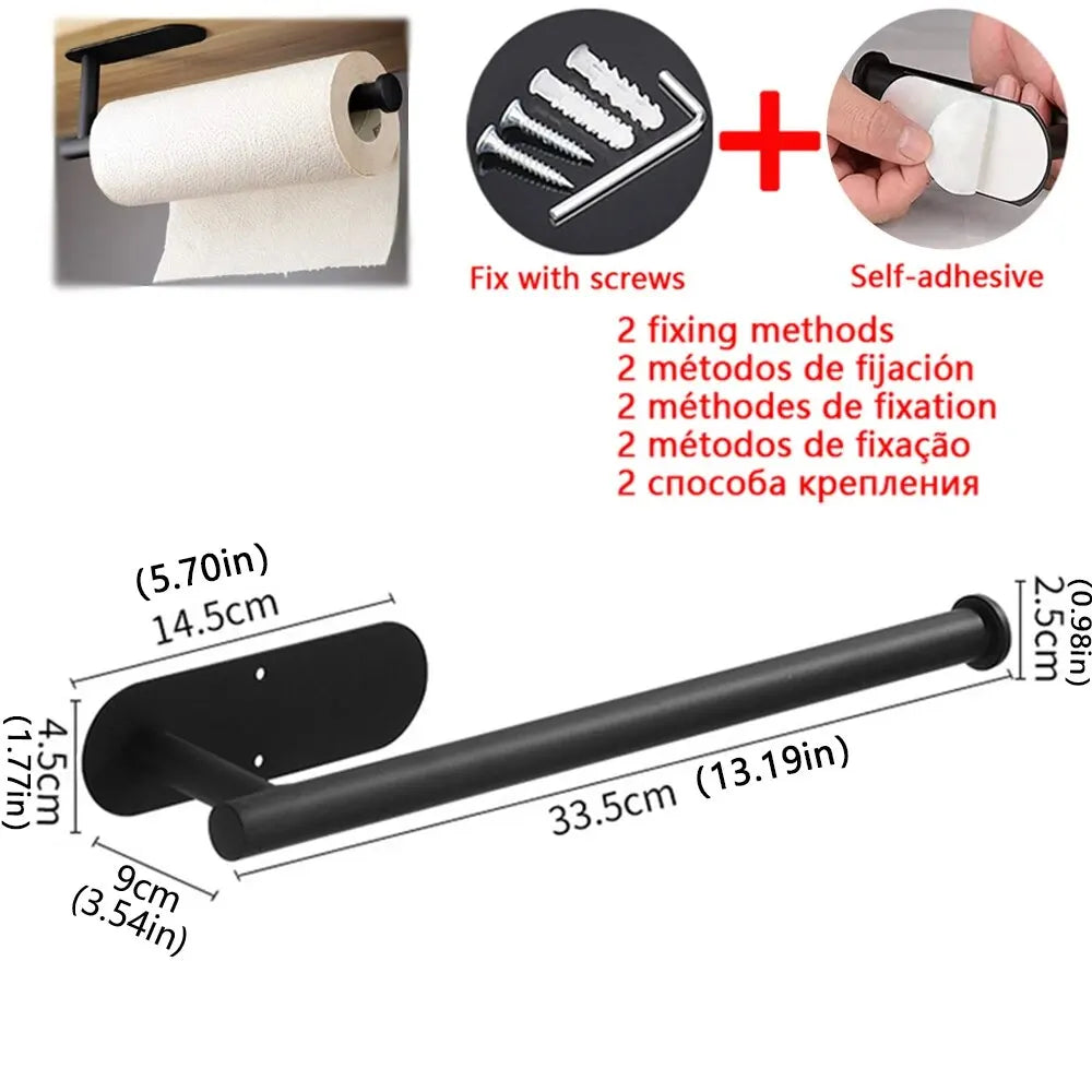 Kitchen Paper Towel Holder Adhesive Dispenser For Cabinet Napkin Rack by S And B Enterprise