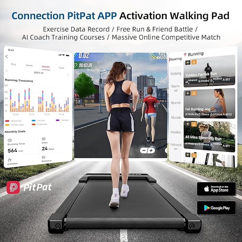 Superun 350lb Home Treadmill 2.5HP 2In1 Walking Running Machine by S And B Enterprise