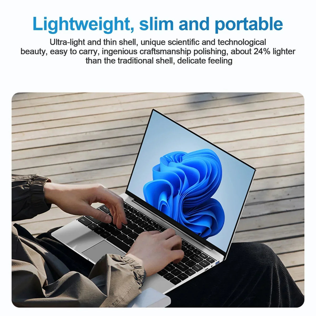 2026 Intel Core Atom A3950 Portable Laptop Computer 14.1 inch HD Gaming Laptop Windows 11 Pro SSD 512GB RAM 12GB RAM PC Notebook