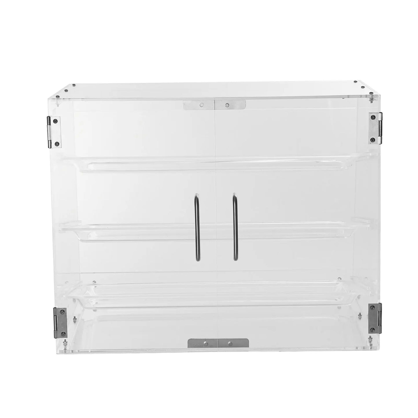 Pastry Display Case 3 Tier Countertop Bakery Acrylic Display Rear Door Access