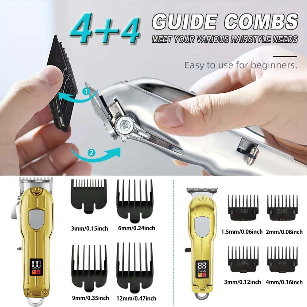 SHUYU Cordless Hair Clippers And Trimmers For Men Professional Kit