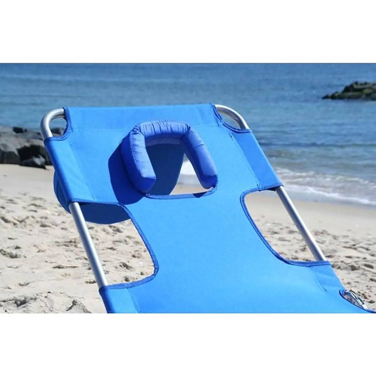 Portable Outdoor Folding Reclining Beach Lounge Chair For Lawn by S And B Enterprise