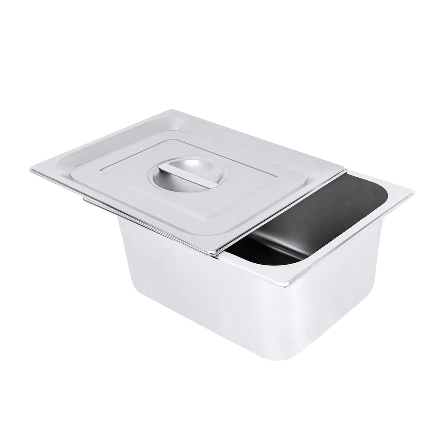 Stainless Steel Steam Table Pans Set With Lids 4-Piece
