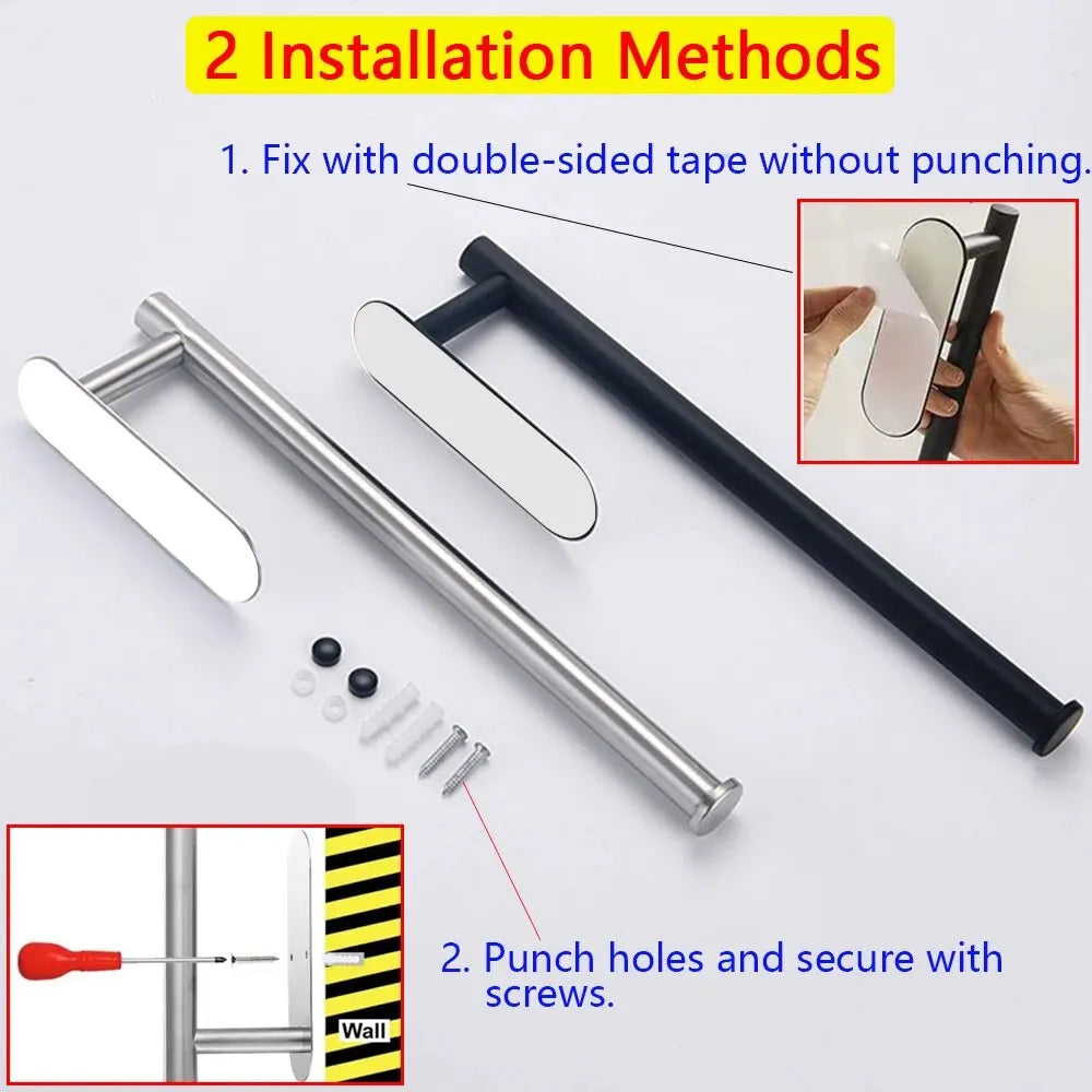 Kitchen Paper Towel Holder Adhesive Dispenser For Cabinet Napkin Rack by S And B Enterprise