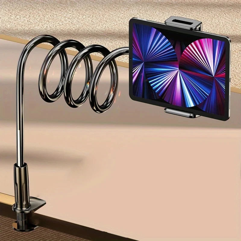 Lazy Bedside Desktop Live Foldable 70cm Mobile Phone Tablet Clip Stand Headrest Holder for IPad Samsung Tabs Xiaomi ASUS by S And B Enterprise