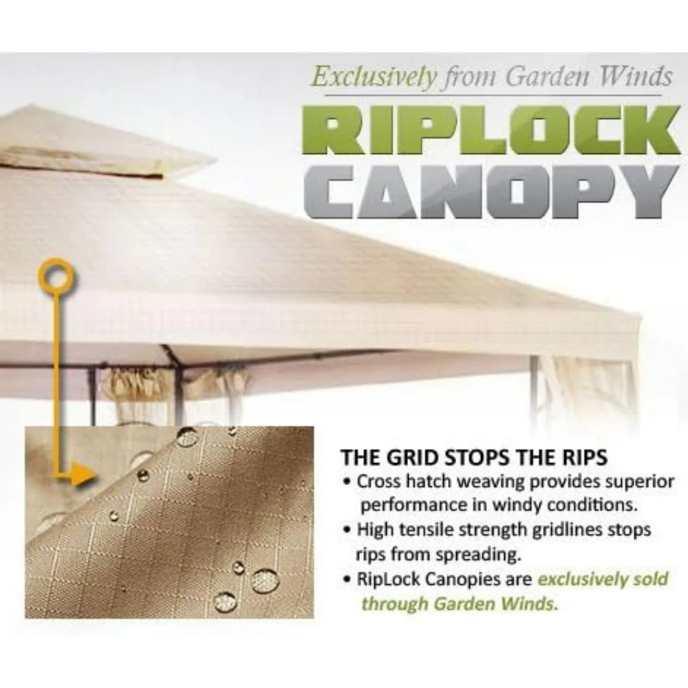 Replacement Canopy With Netting Set For Back Home Gazebo