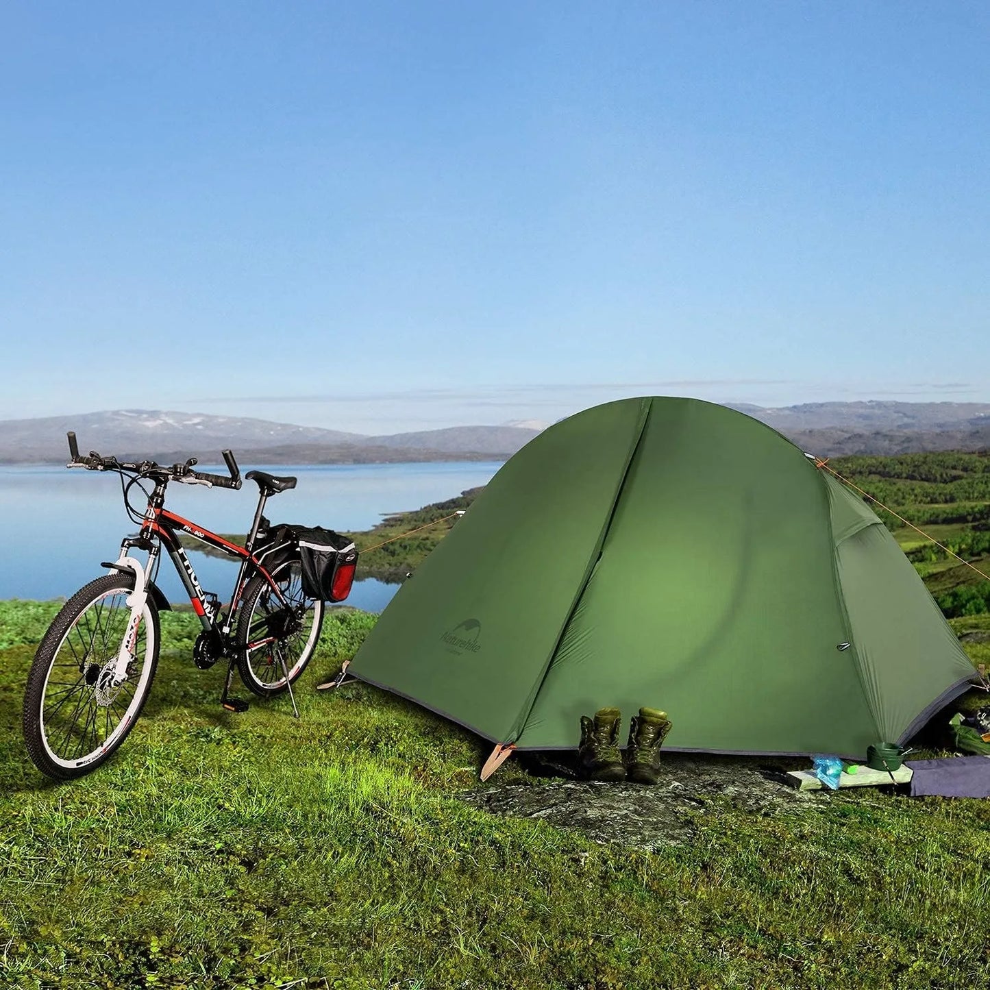 Naturehike One Person Cycling Tent Ultralight Waterproof Double Layer Camping