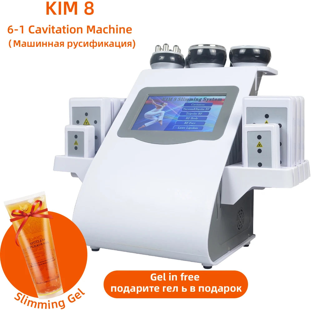 MISSHEART 6 In 1 40K Ultrasonic Cavitation Machine Body Slimming