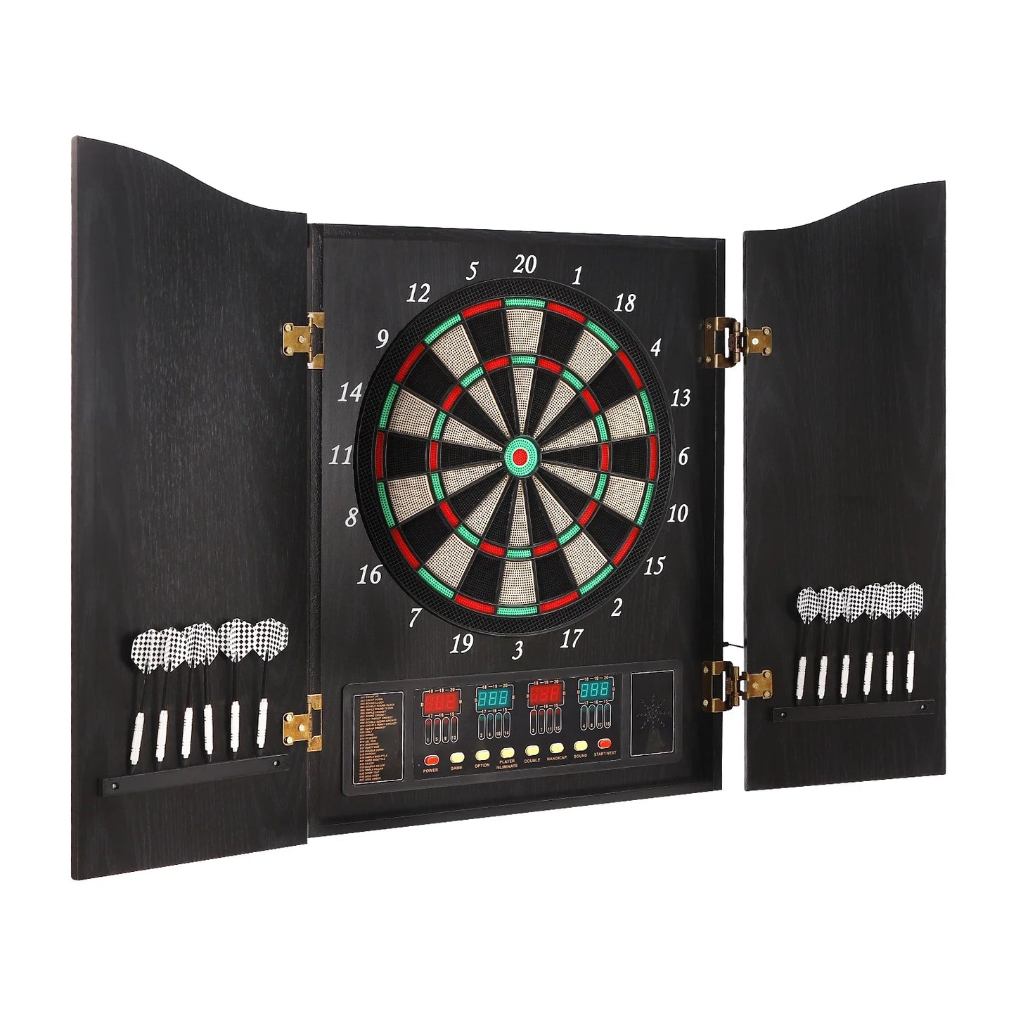 Dartboard Cabinet Set Dart Board Electronic Scoreboard Dart Machine Cabinet by S And B Enterprise