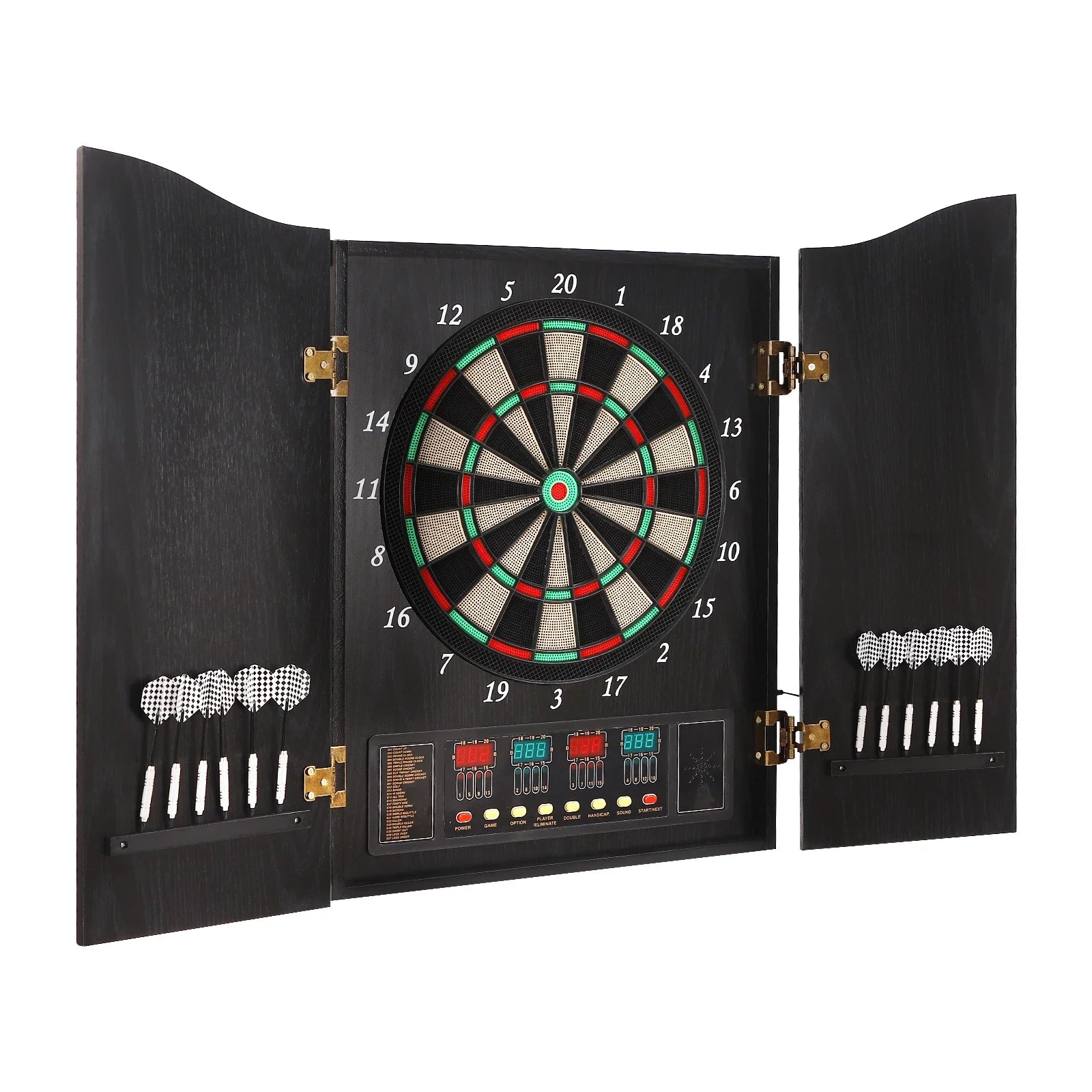 Dartboard Cabinet Set Dart Board Electronic Scoreboard Dart Machine Cabinet by S And B Enterprise