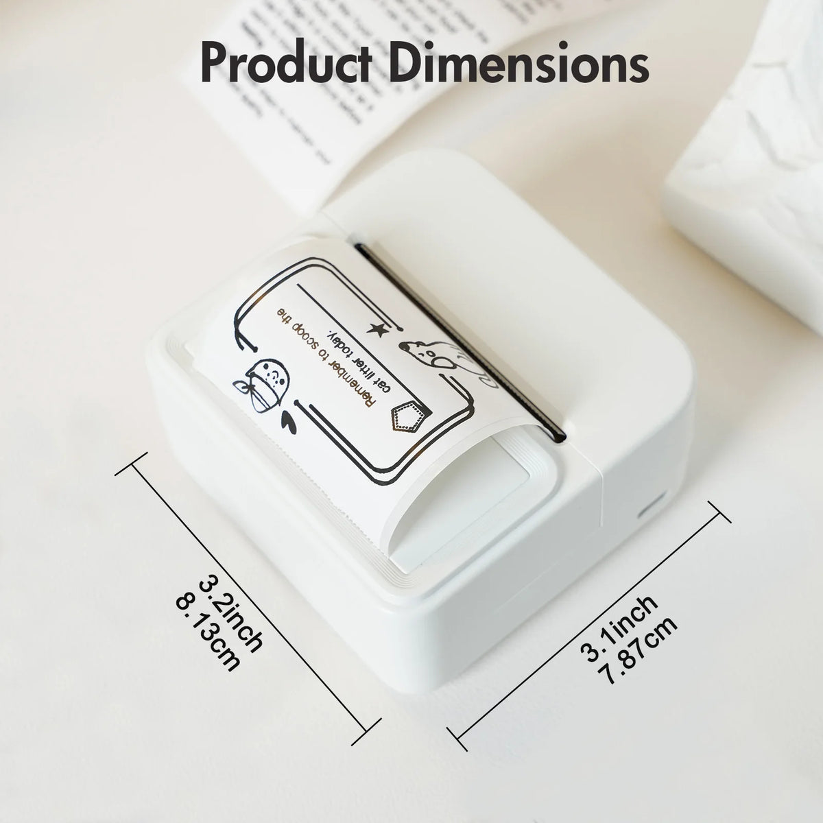 TakeYou Mini Portable Bluetooth Thermal Label Printer