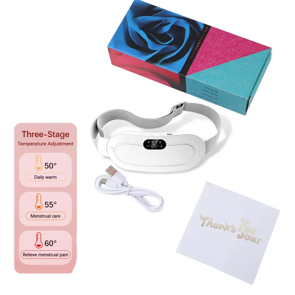 AGDOAD USB Menstrual Heating Pad With Abdominal Vibration Massager by S And B Enterprise