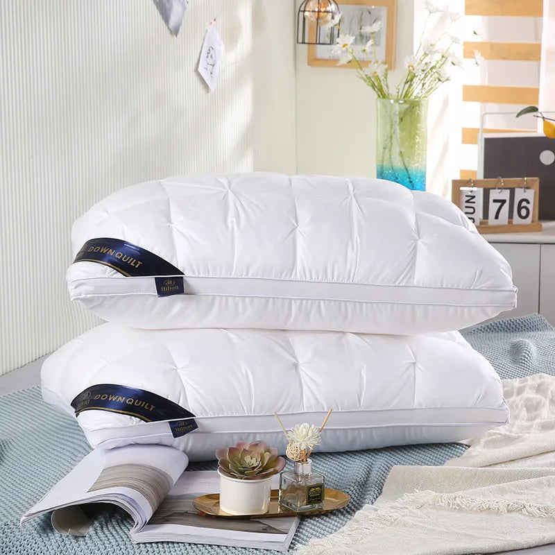 2-Piece Sleep Pillow Set, Soft Supportive Bed Pillows, Suitable for Back, Stomach, or Side Sleeping Luxury Hotel Pillows by S And B Enterprise