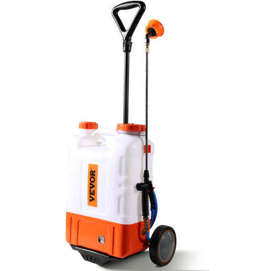 SucceBuy Battery Powered Backpack Sprayer With Adjustable Pressure Nozzles by S And B Enterprise
