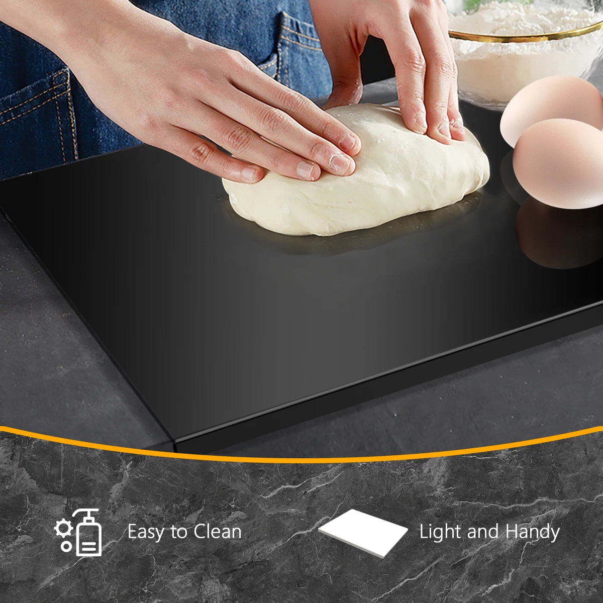 Acrylic Cutting Board With Lip Anti Slip Countertop Protector
