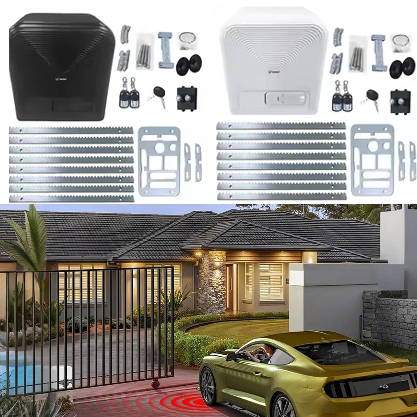 Electric Sliding Gate Opener Complete Kit With Remote by S And B Enterprise