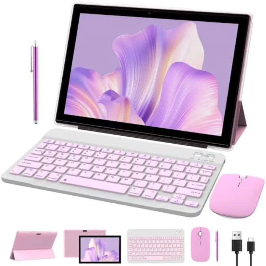 Office Tablet With Detachable Keyboard And Stylus Included by S And B Enterprise