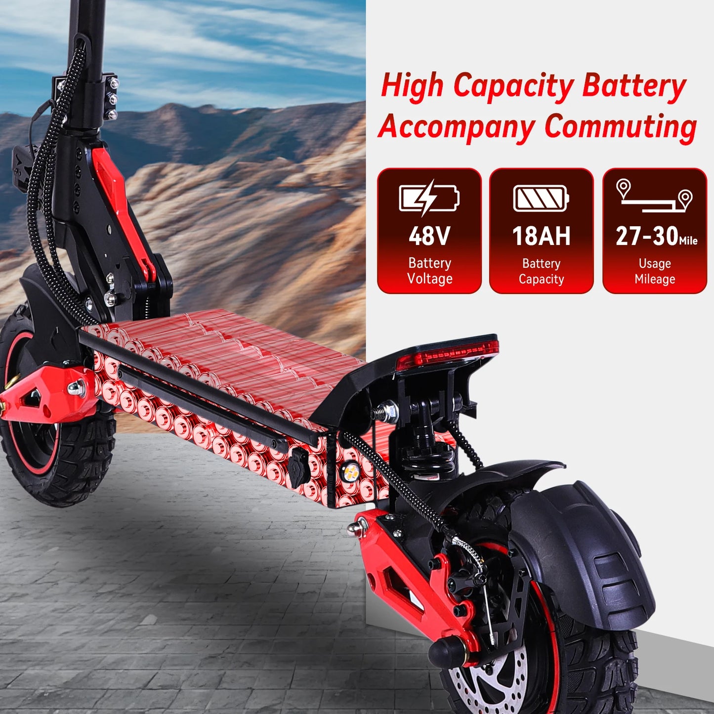 OBARTER J15 Electric Scooter 1600W Off Road 27-30 Mile Range by S And B Enterprise