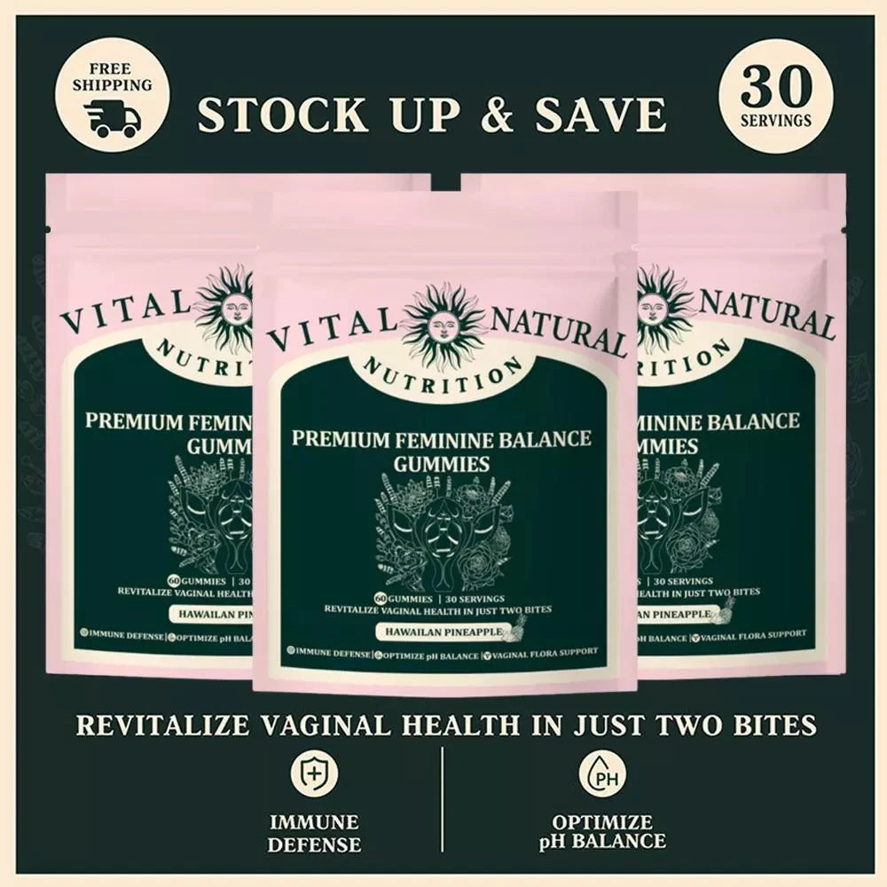 60 Pieces of Vital Source Feminine Balance Gummies Are Selling Well, Caring for Women Preferred Gift - Hawaiian Pineapple by S And B Enterprise