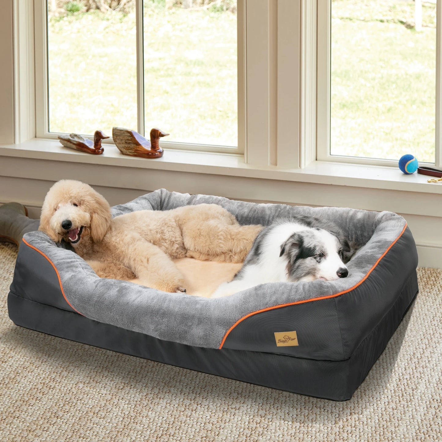BINGOPAW Dog Bed With Washable Cover Anti Allergy Warm Fleece by S And B Enterprise
