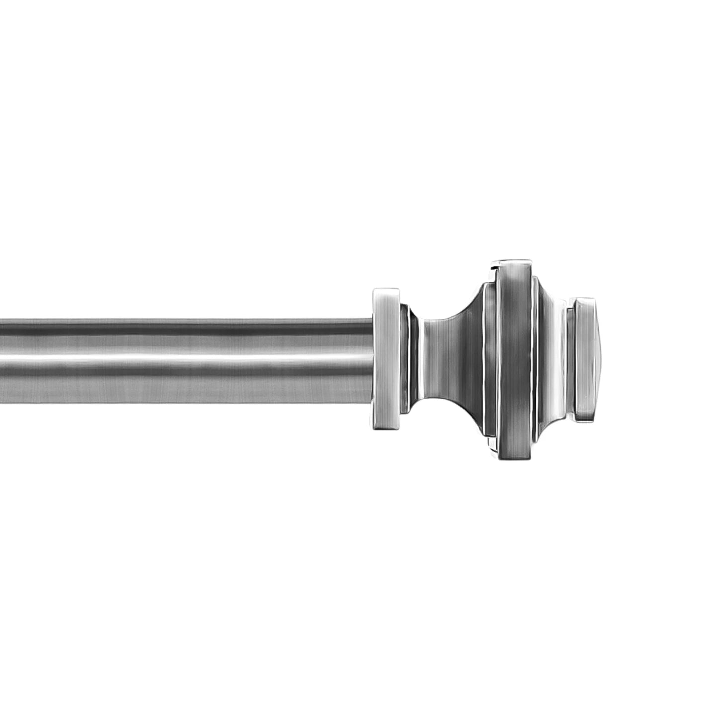 NONECN Adjustable Heavy Duty Curtain Rod Set With Telescopic Design