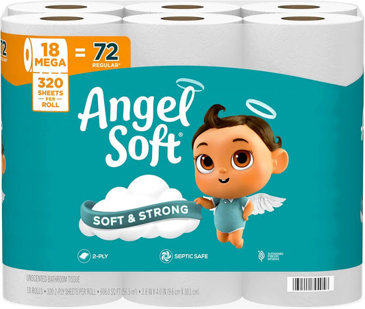 Mega Rolls Toilet Paper Soft And Strong For Home Use