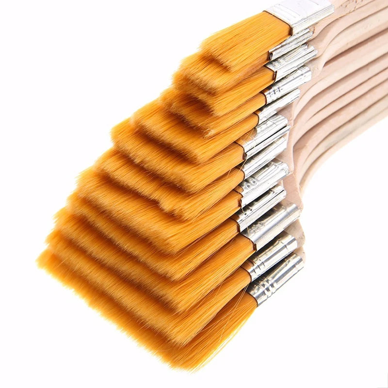Jowoart 12pc Nylon Oil Painting Brush Set
