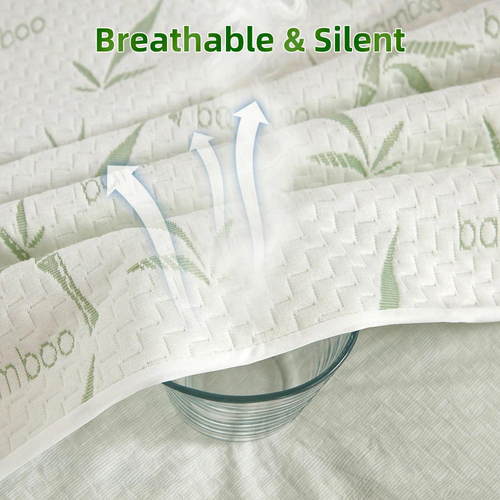 Bamboo Viscose Mattress Cover Fitted Style Soft And Breathable, Mattress Protector Twin Size Bed Fitted Sheet by S And B Enterprise