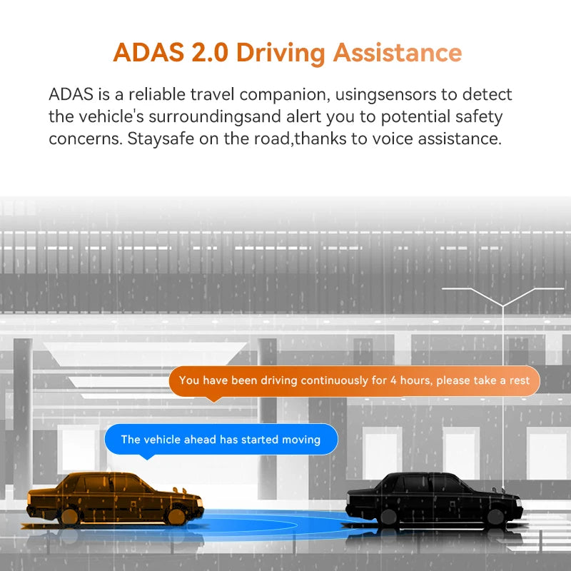 Ddpai Z60 4K 2K 1080P Dash Cam With GPS ADAS Night Vision