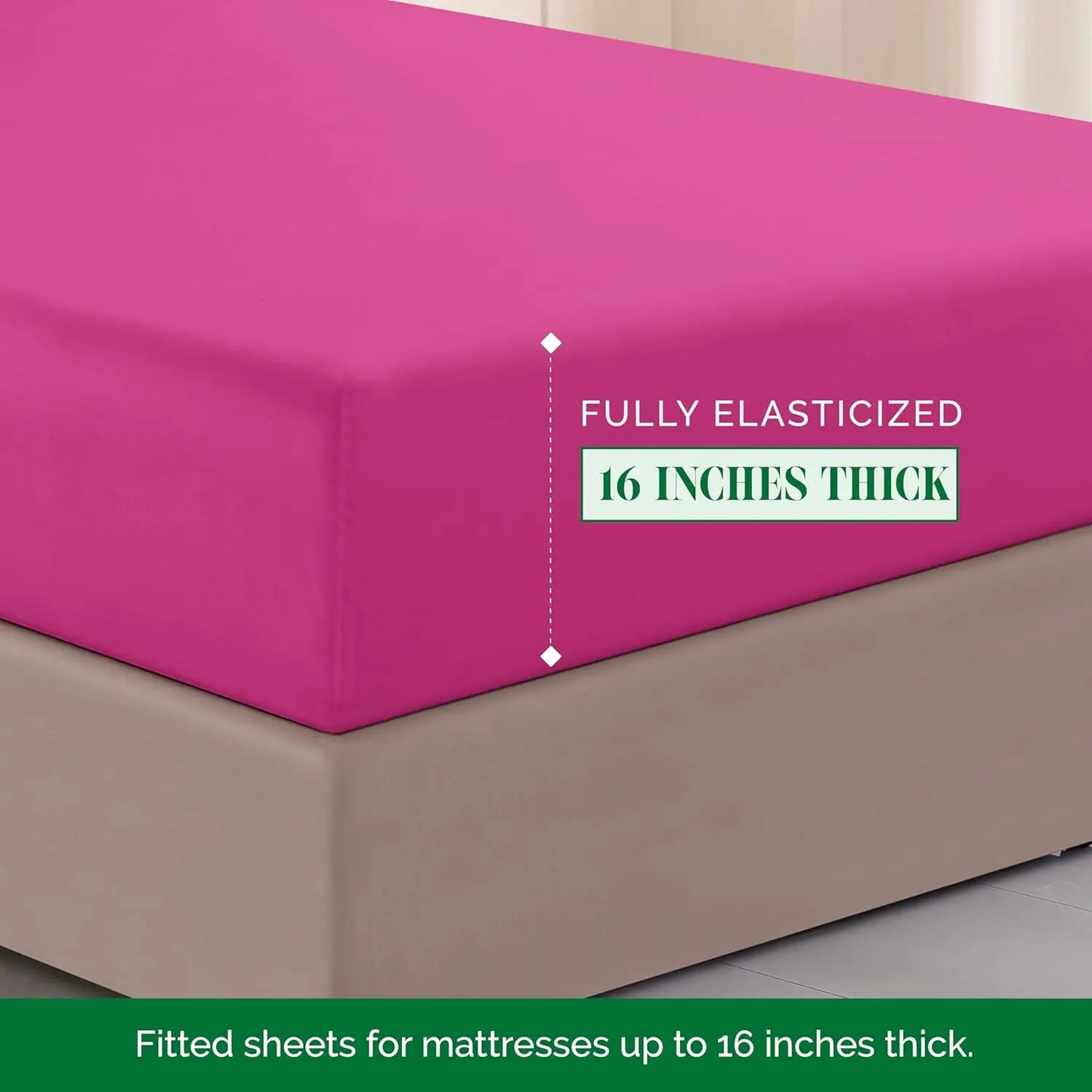 Luxurious Microfiber Bed Sheet Set Wrinkle Resistant