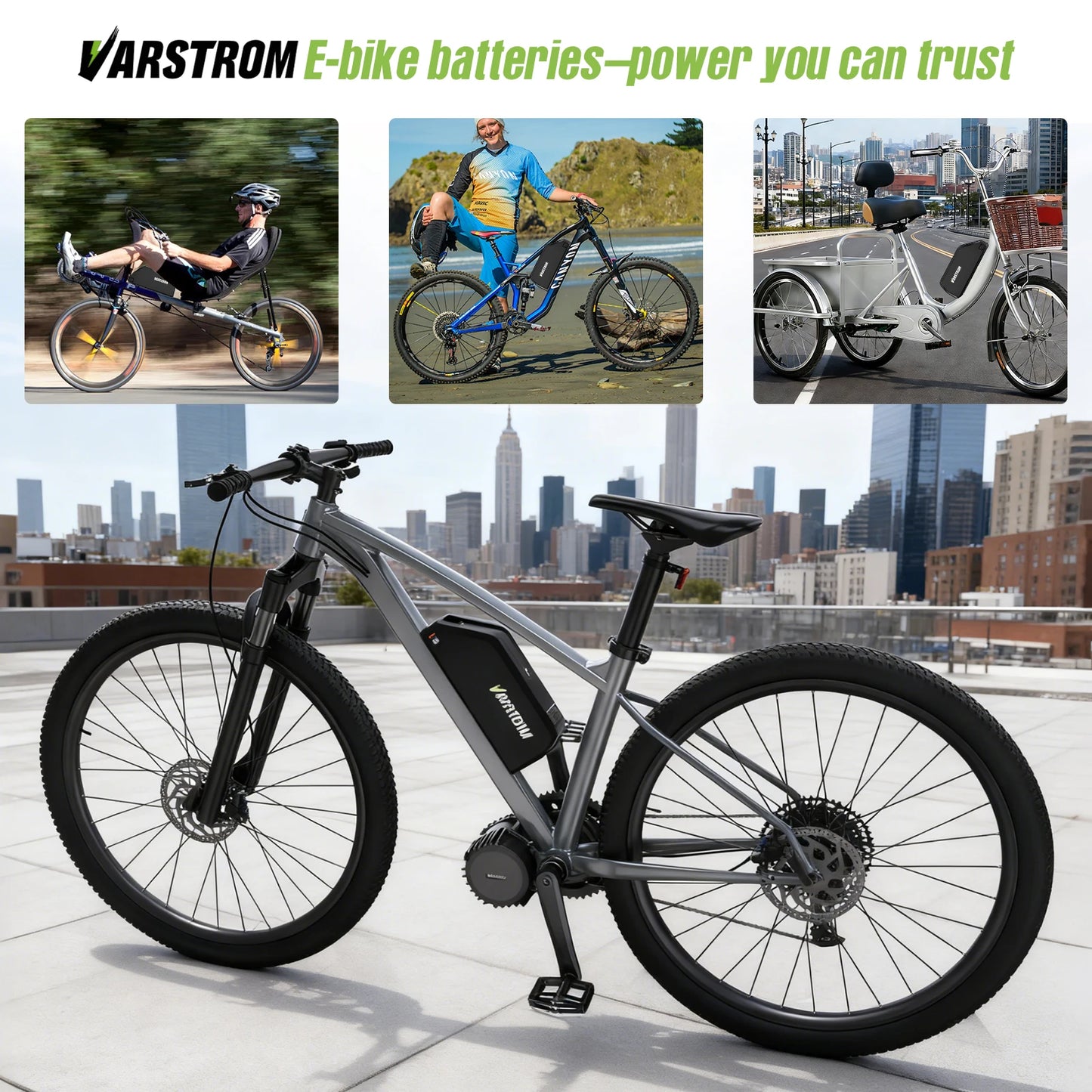 US Direct Hailong Battery Pack 48V 40A BMS Downtube 21700