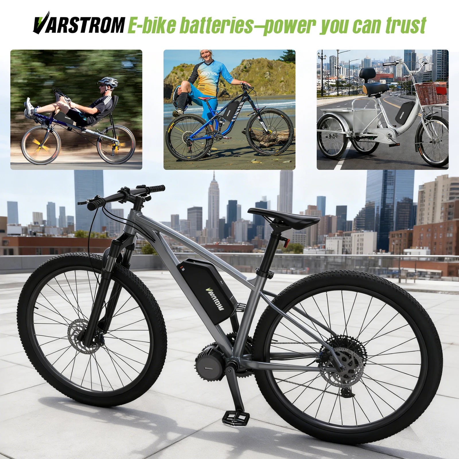 Varstrom Ebike Battery 48V 20Ah 40A BMS Downtube Pack by S And B Enterprise
