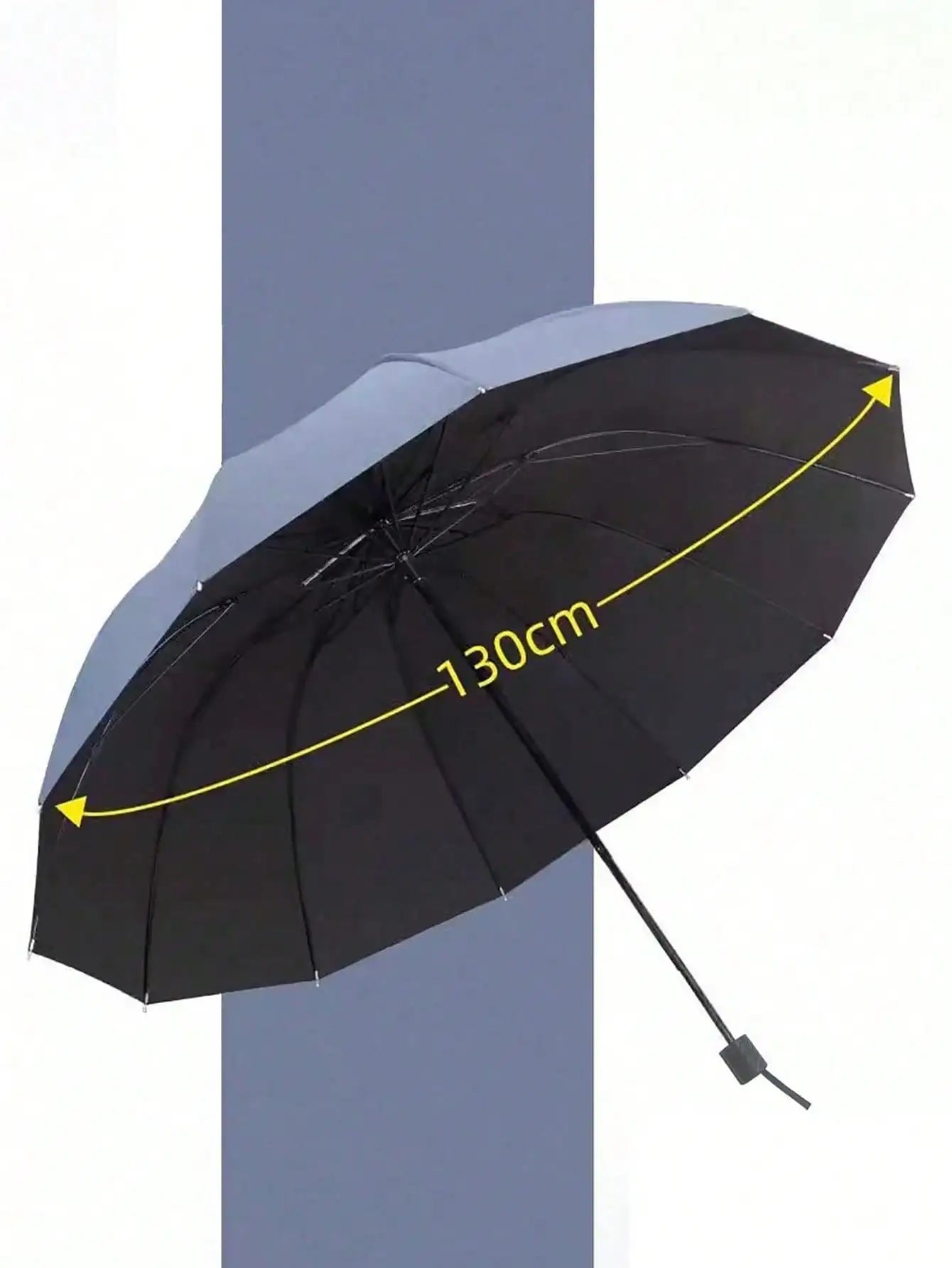 Extra Large Umbrella Reinforced Frame Windproof Black Coating UV Protection Sun Rain Double Layer Folding Compact For Outdoor Travel Daily Use Men Women High Quality Hot Trending Now
