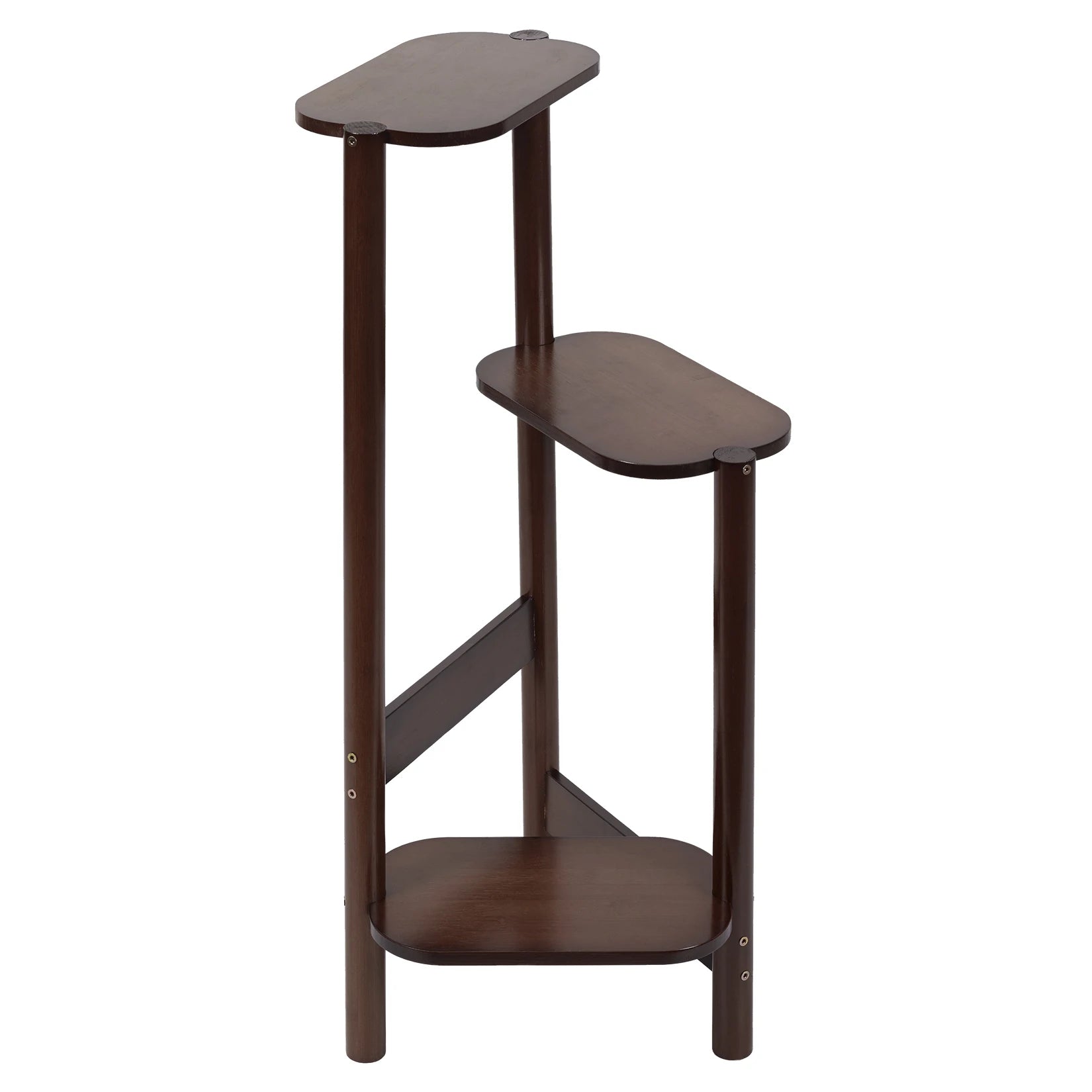 Wisfor 3 Tier Bamboo Plant Stand Corner Shelf Rack by S And B Enterprise