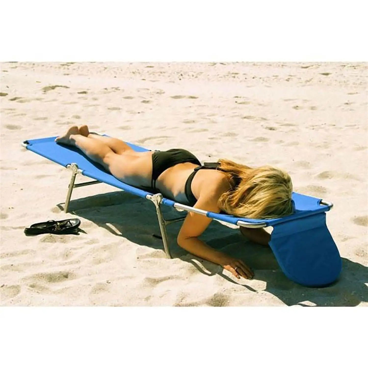 Portable Outdoor Folding Reclining Beach Lounge Chair For Lawn by S And B Enterprise
