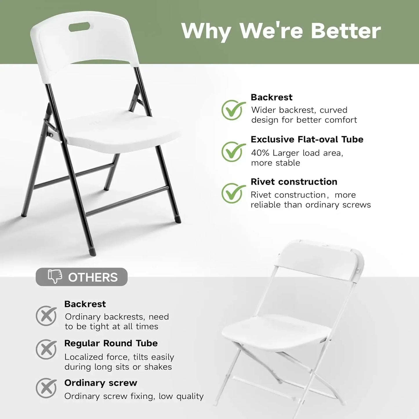 Portable Folding Table And Chair Set Heavy Duty For Indoor Outdoor Use