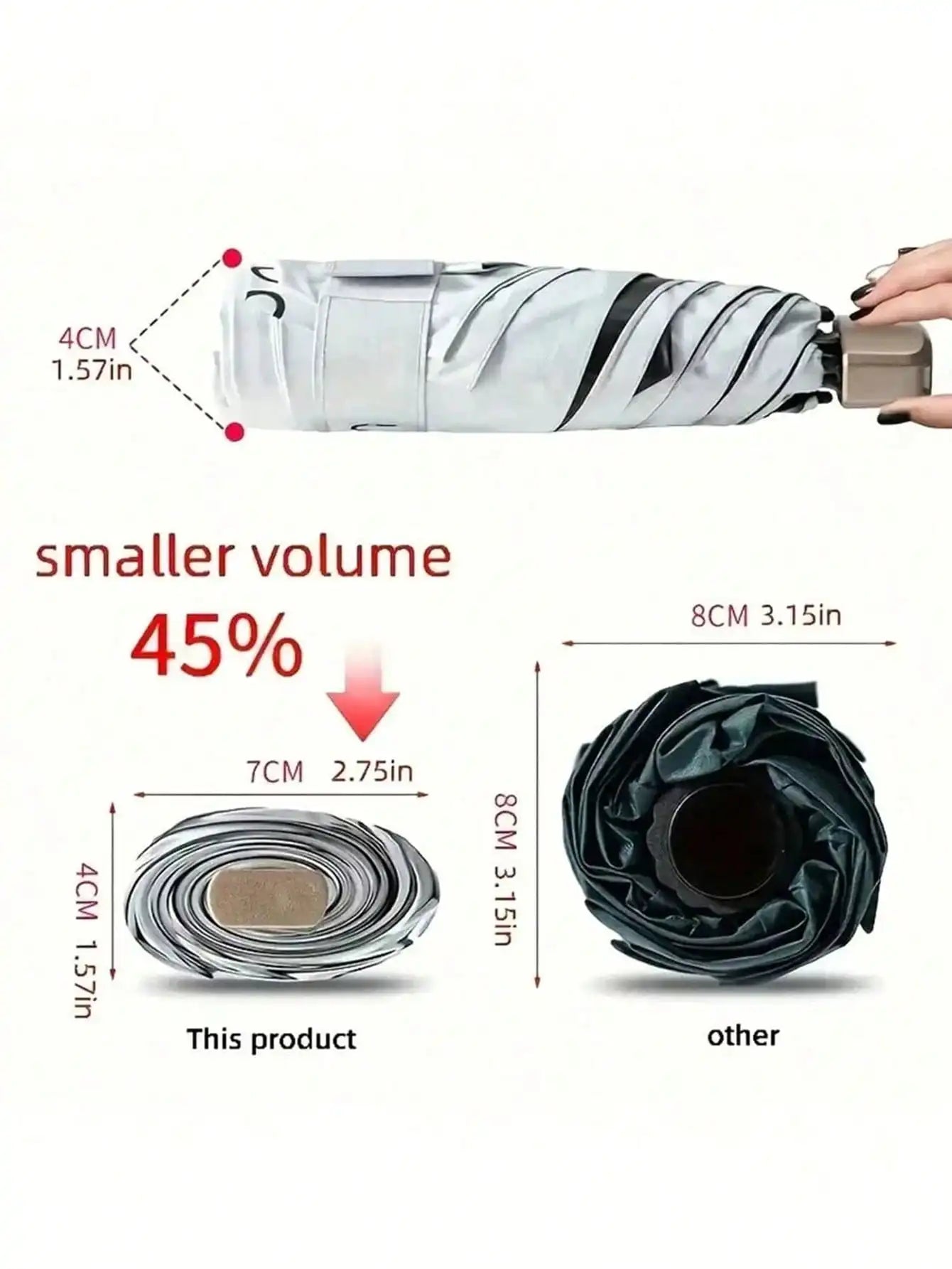 UV Protection Mini Folding Umbrella For Travel by S And B Enterprise