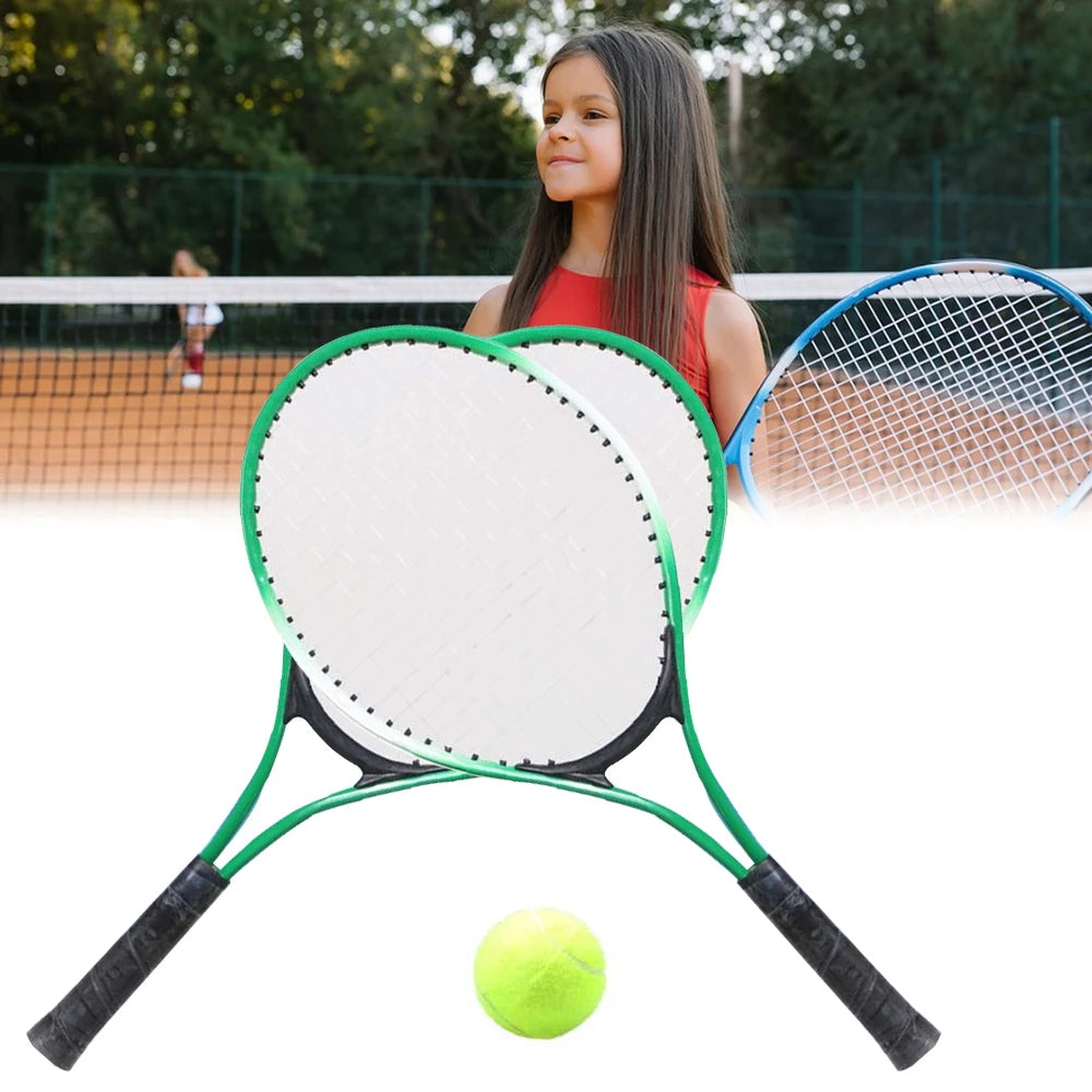 LIXADA Junior Kids Tennis Rackets With Ball Trainer For Beginners