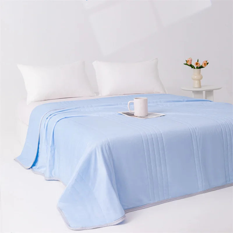 KDV Cooling Summer Blanket Lightweight Polyester Washable Breathable Comforter by S And B Enterprise