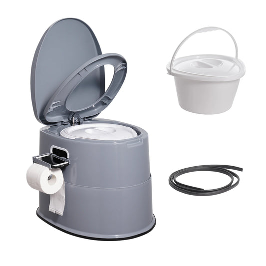 SucceBuy Portable Camping Toilet With Detachable Inner Bucket