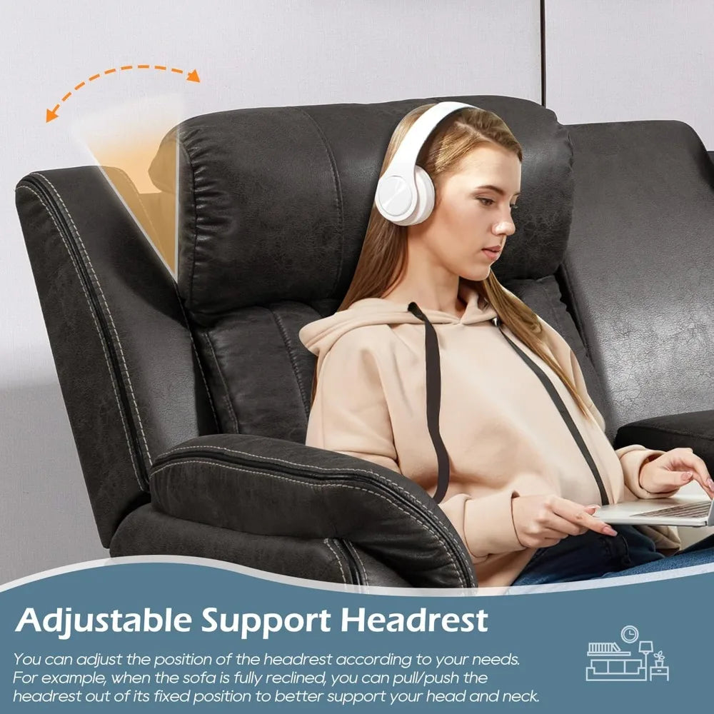 Power Reclining Loveseat With Zero Gravity And USB C Ports
