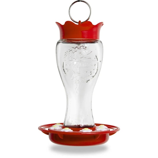 Glass Hummingbird Feeder Bee Resistant Ant Moat Dishwasher Safe