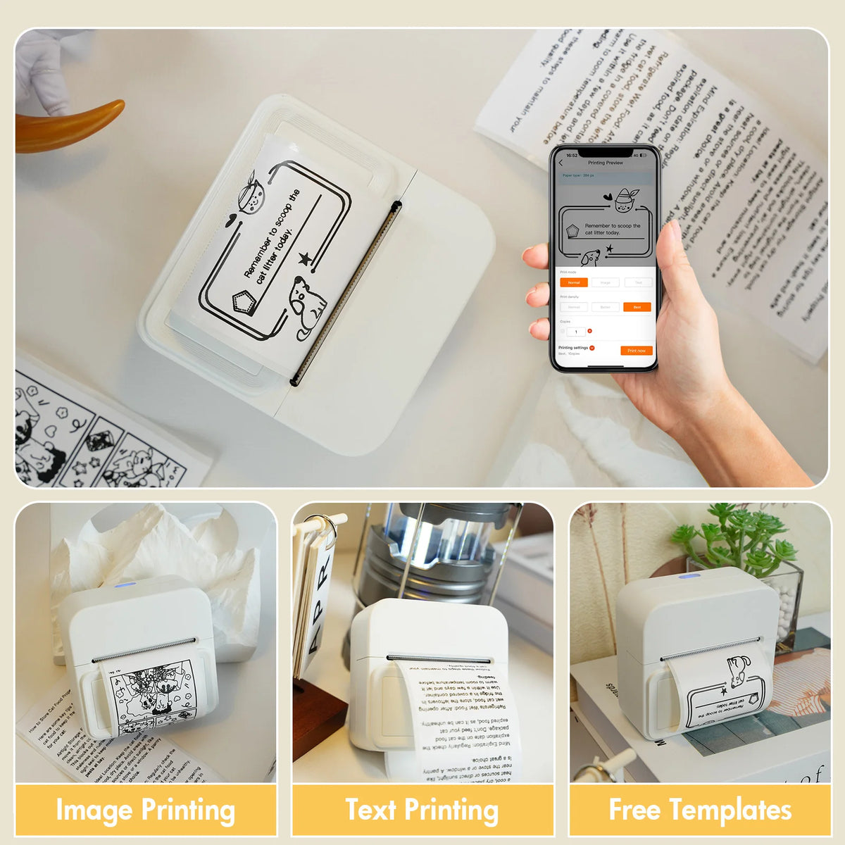 TakeYou Mini Portable Bluetooth Thermal Label Printer
