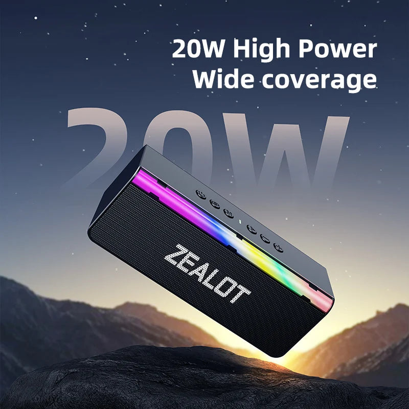 ZEALOT Outdoor Bluetooth Speaker 20W Superior Sound And Bass