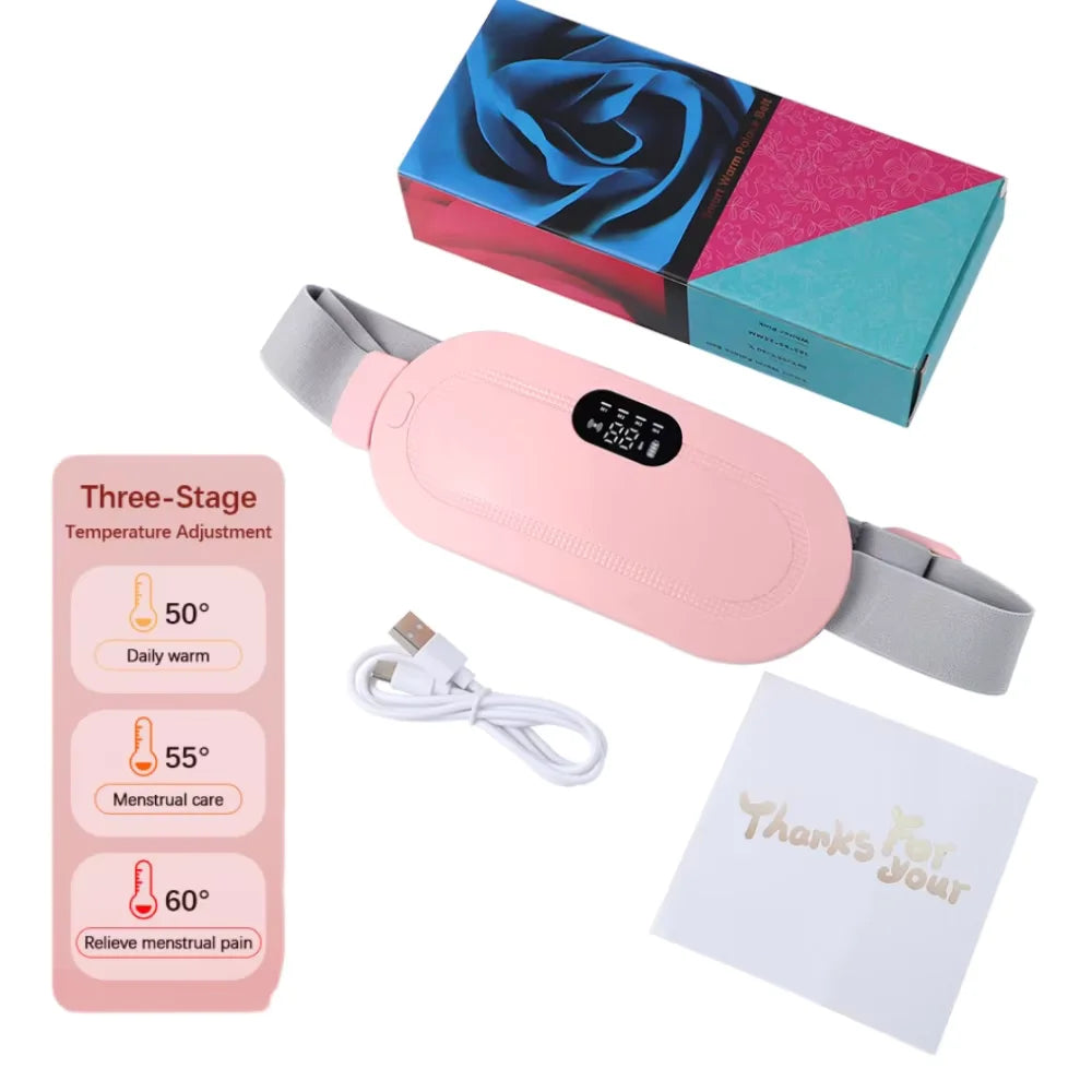 AGDOAD USB Menstrual Heating Pad With Abdominal Vibration Massager by S And B Enterprise